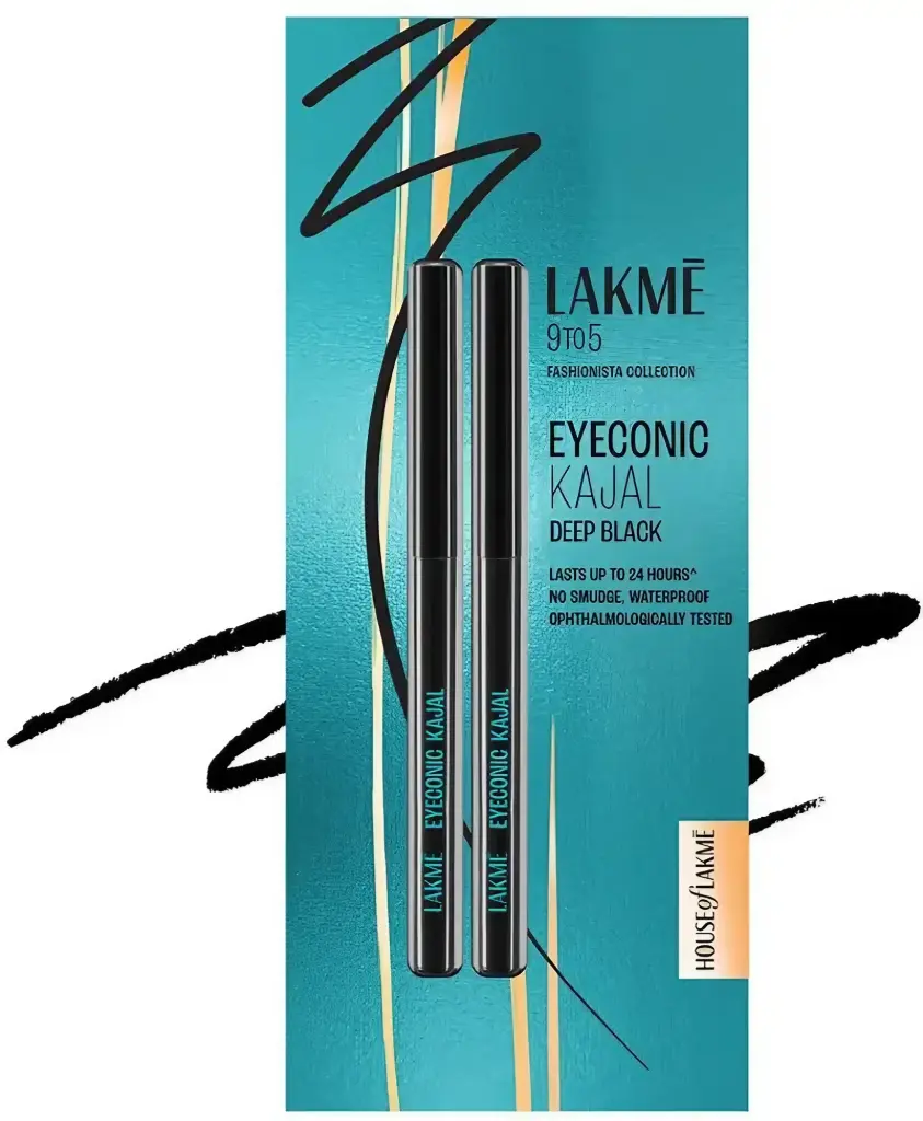 LAKME Eyeconic Black Kajal Matte Kohl Liner in a Twist Up Pencil - Waterproof (multicolor, 35 g) 