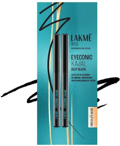 LAKME Eyeconic Black Kajal Matte Kohl Liner in a Twist Up Pencil - Waterproof (multicolor, 35 g) 
